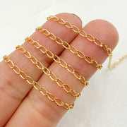 2007CHRGF. 14k Gold Filled Cable Link Chain